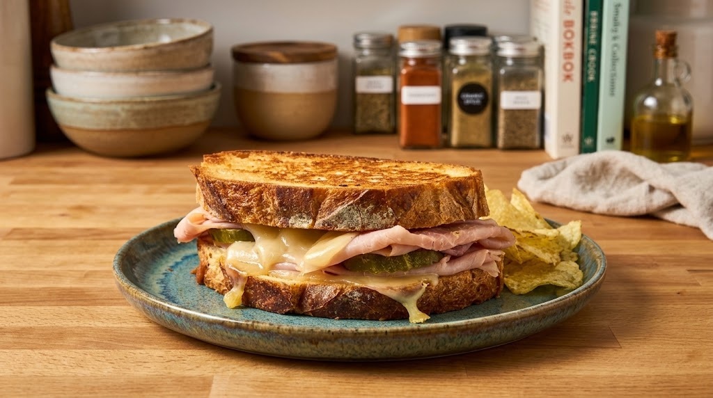 Air Fryer Grilled Ham and Cheese