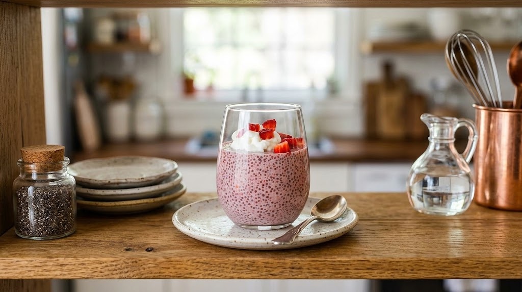 Instant Strawberry Chia Pudding