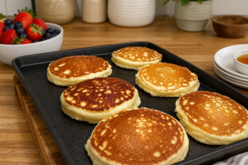 Fluffy Cottage Cheese Pancakes
