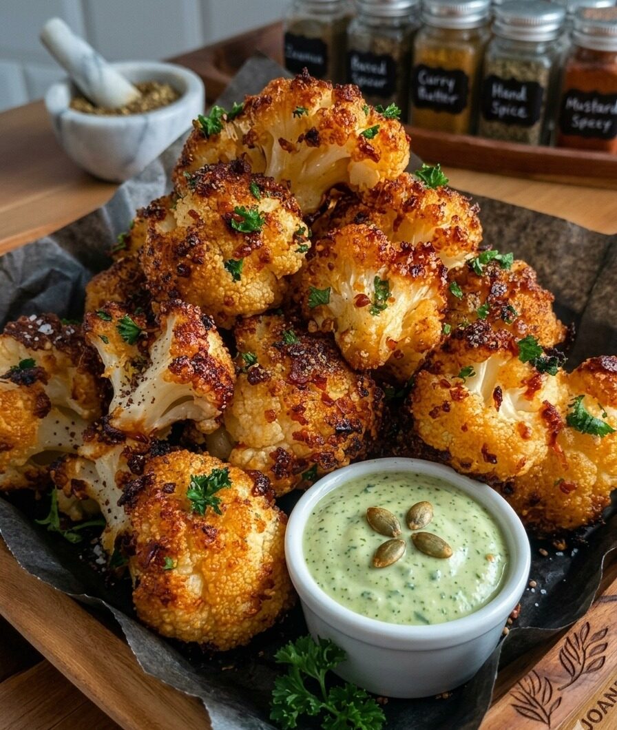 Air fryer crispy Cauliflower
