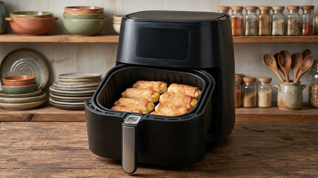 Crispy Air Fryer Cheese Bread Rolls