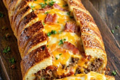 Thumbnail for Cheese Stuffed Garlic Bread Recipe
