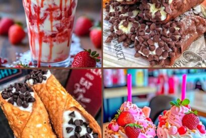 Thumbnail for Chocolate Cannoli and Strawberry Milkshake