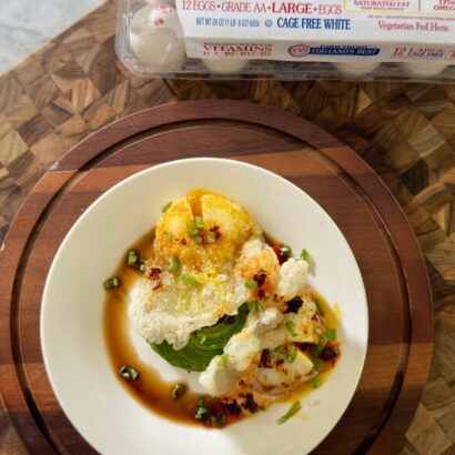 Jammy Egg Rice Paper Dumplings