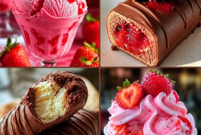 Thumbnail for Luxury Strawberry Ice Cream & Chocolate Dessert Feast