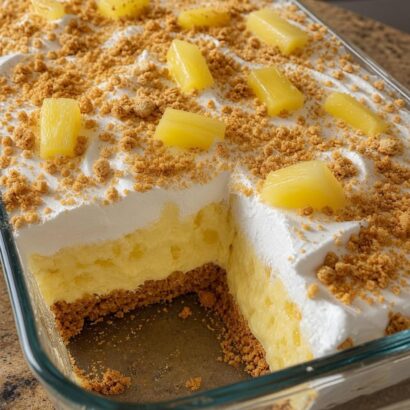No Bake Pineapple Cream Dessert