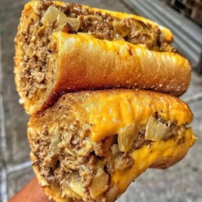 Philly Cheesesteak Sloppy Joes Deluxe Family-Style Recipe