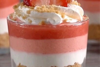 Thumbnail for Strawberry Parfait Cheesecake Cups