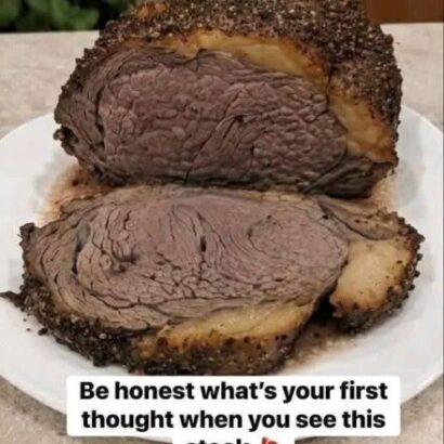 crusted roast beef steak