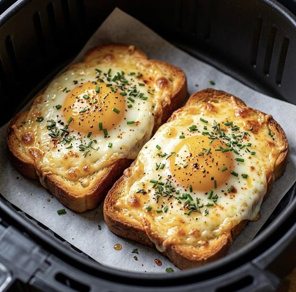 Easy Air Fryer Egg on Toast