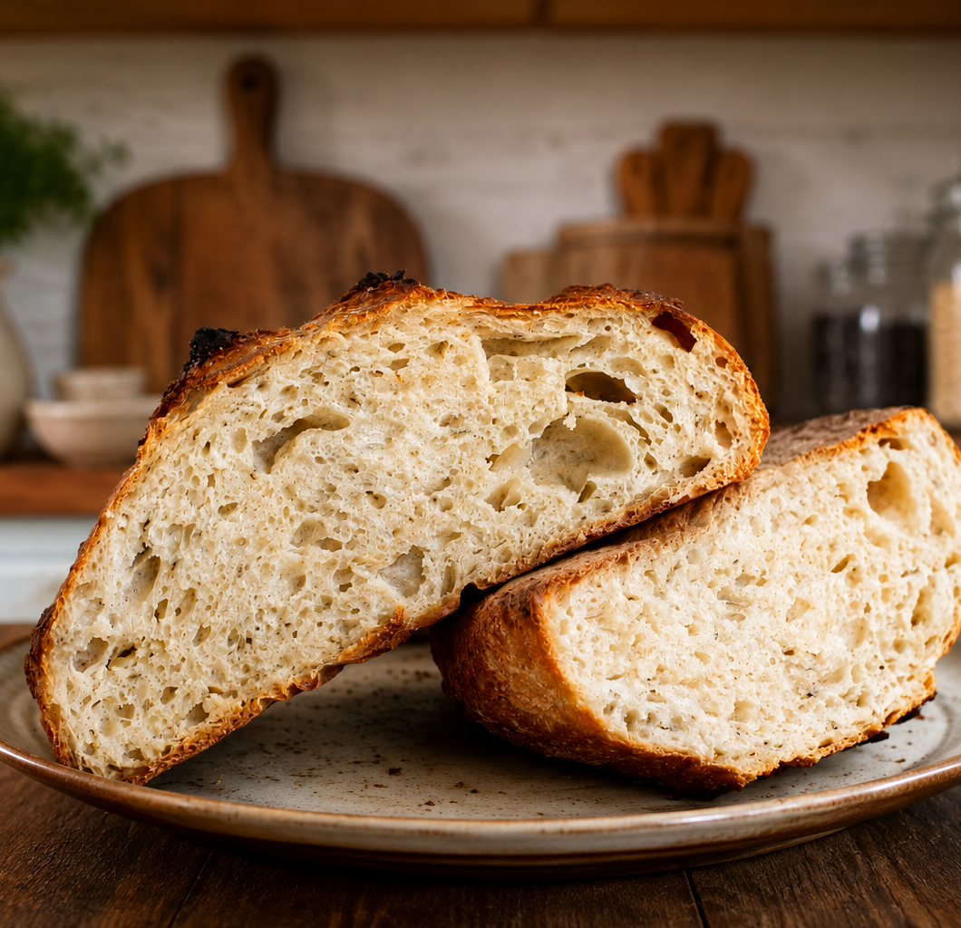Roasted Garlic Rosemary Sourdough