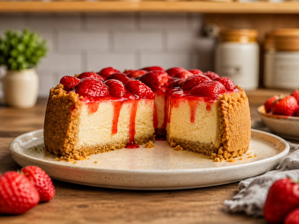 Strawberry Cheesecake {Easy No Bake Recipe}