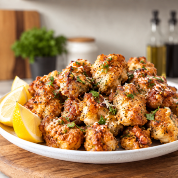 Air Fryer Garlic Butter Chicken Bites