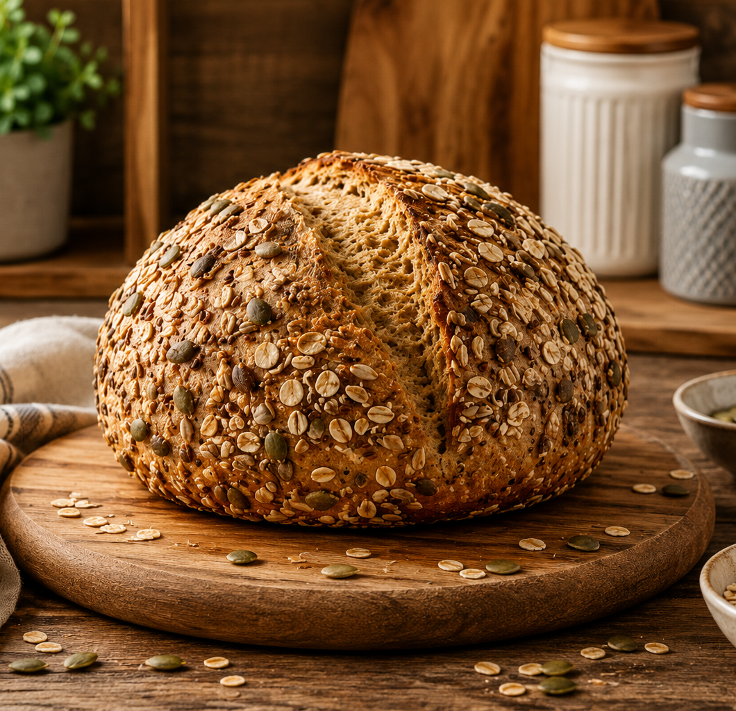 Gluten-Free Seeded Oat Bread